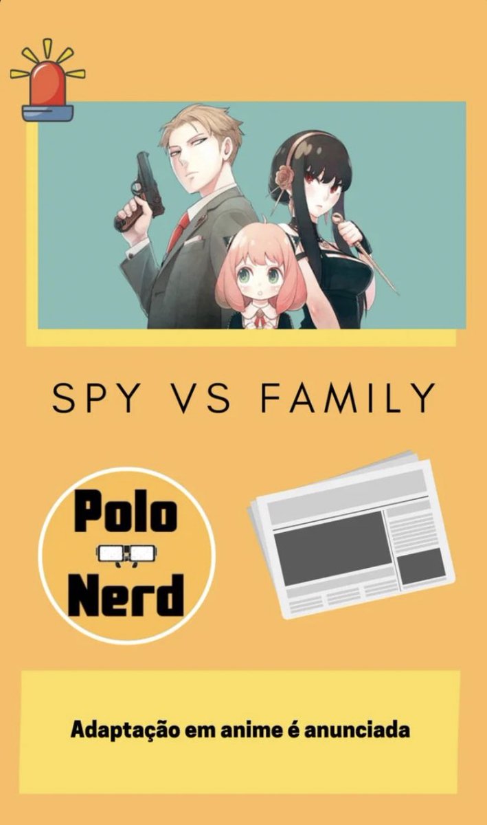 polonerd2's tweet photo. O mangá Spy X Family ganhará uma adaptação em anime. Confira o trailer -> https://t.co/IrzJM5E71M

#SPYFAMILY #SPYxFAMILY #otaku #anime https://t.co/znSF1YxK4C