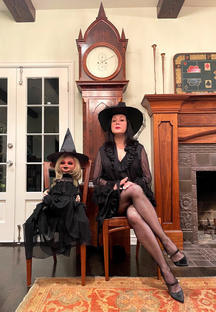 JenniferTilly's tweet photo. Which witch? 🧙🏼‍♀️🧙🏼‍♀️ 
Happy #Halloween from me and Tiffany! #chucky #chuckyseries https://t.co/UnKQAanB3n
