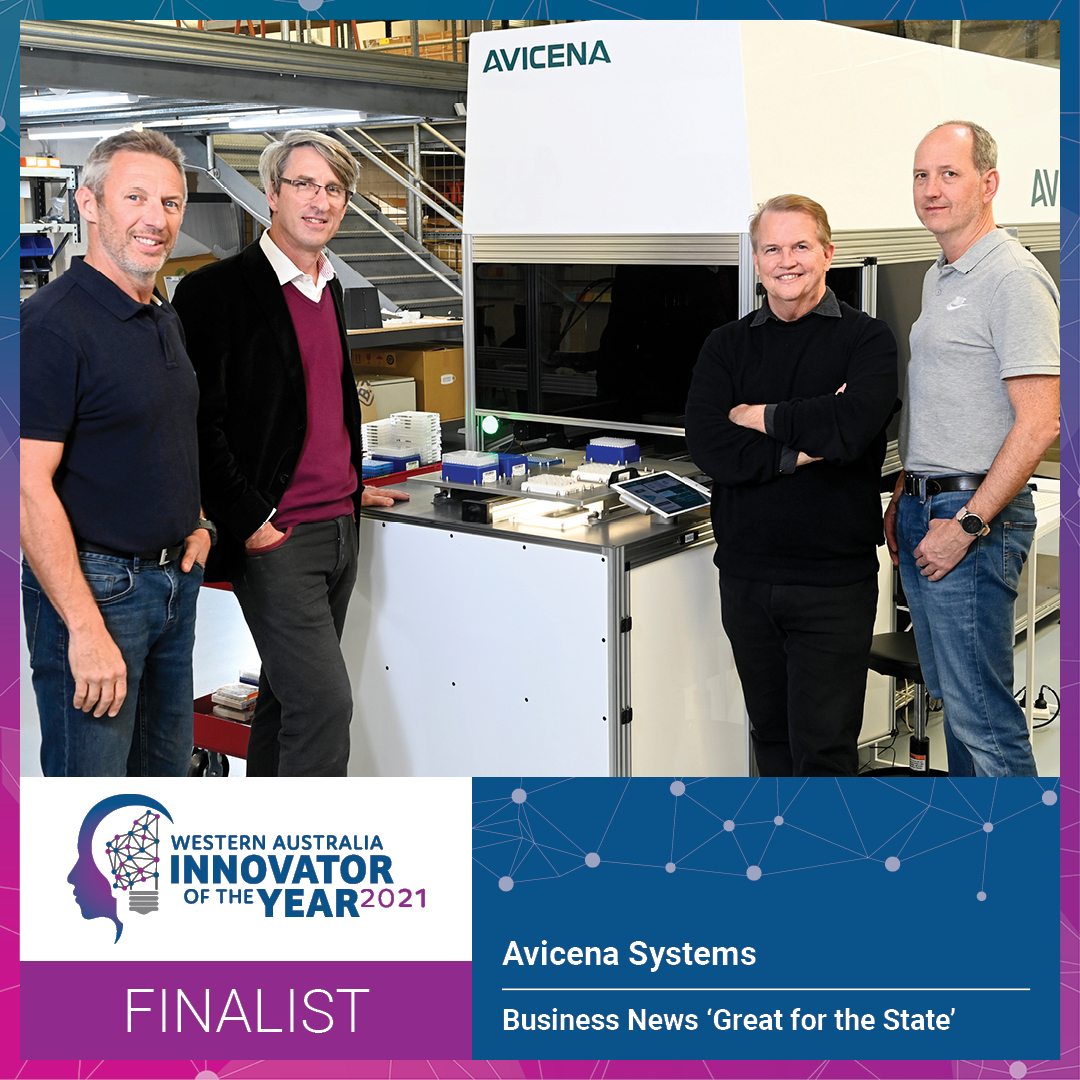 Avicena is excited to be a Finalist in the Business News 'Great for the State' category of the WA Innovator of the Year 2021 award.

A special thanks to the JITSI and Business News for their recognition and support.

Good luck to all our fellow finalists this year 🏆