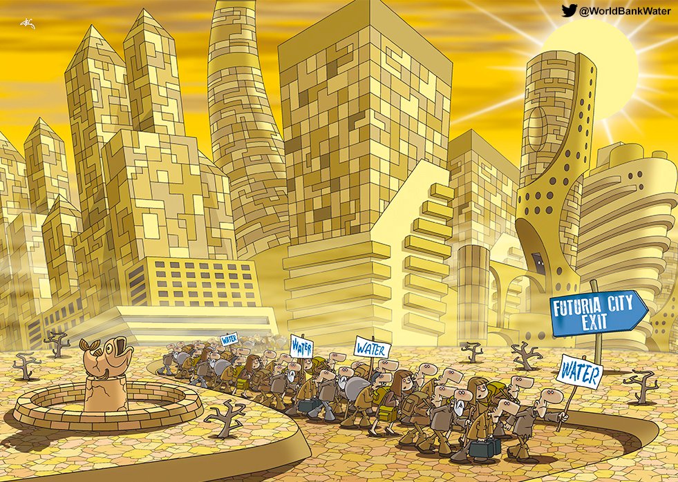 4 billion people now live in regions that experience severe water stress at some point in the year.  

We need new and more effective ways of managing this precious resource: wrld.bg/NMsx50GuMUg 

#ClimateIsWater #COP26 #WorldCitiesDay