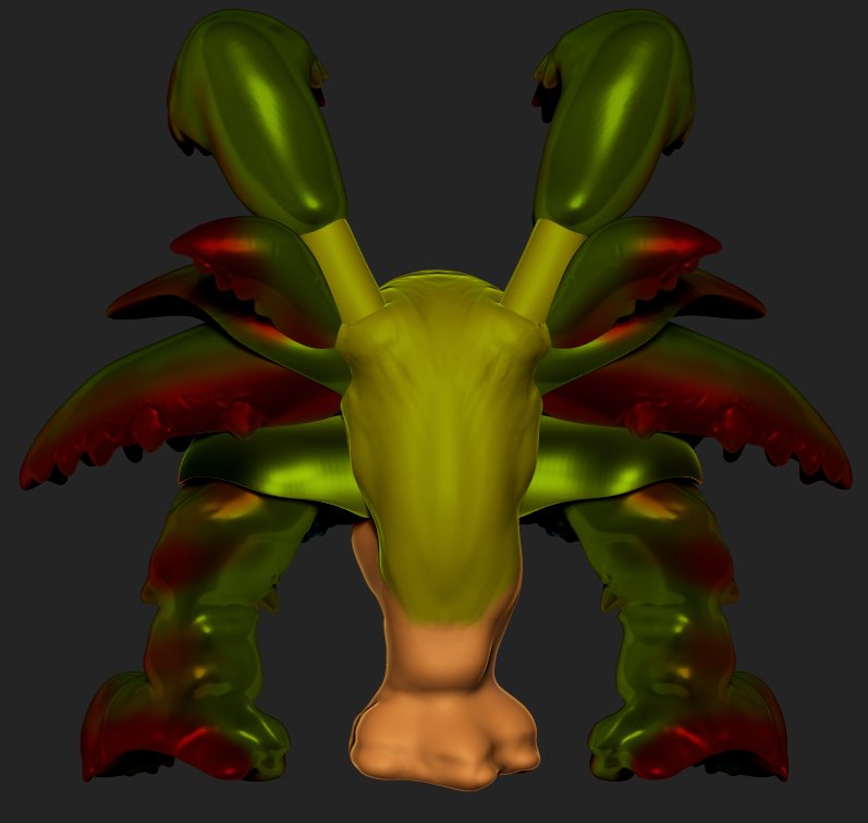 Phobosknight's tweet photo. My Shadow Linktober in lieu of doing free for all, I decided to make Gohma as a sort of free space haha, and after about a thousand crashes and roadblocks here she is last minute! #linktober #shadowlinktober #gohma #zbrush #3dmodeling #inktober #LegendofZelda #ocarinaoftime https://t.co/P6hxz5mKek