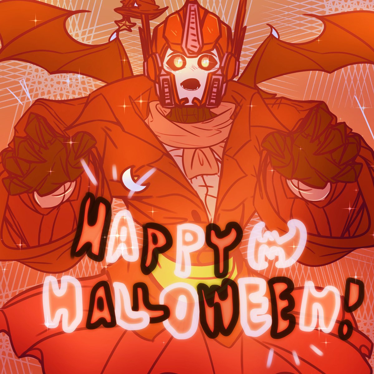 kunixjiro's tweet photo. AAAA BEFORE THE DAY ENDS I JUST WANTED TO WISH Y'ALL A HAPPY HALLOWEEN!!!! HERE aRE SOME DOODLES TO CELEBRATE~!! 
<3 🎃💖✨

#transformers #transformersprime #transformerssupergodmasterforce #optimusprime #hawk #digitalart #fanart https://t.co/jCjA105LCp