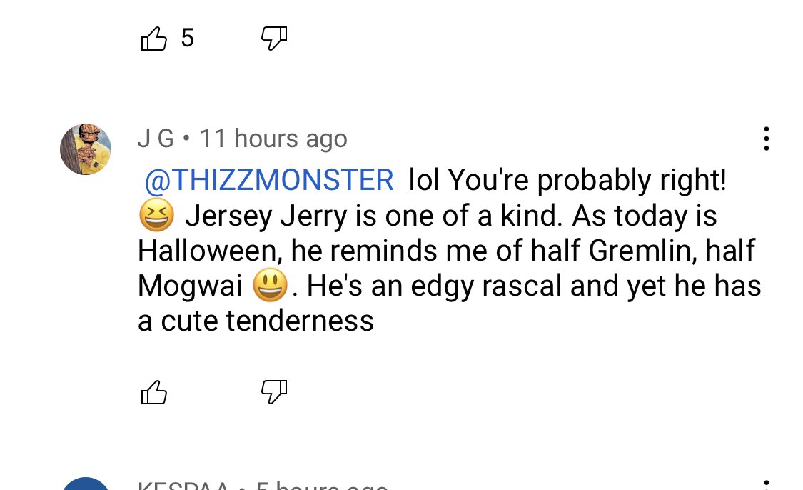 This YouTube commenter’s description of jersey Jersey was spot on <a href="/BarstoolBigCat/">Big Cat</a> <a href="/stoolpresidente/">Dave Portnoy</a>