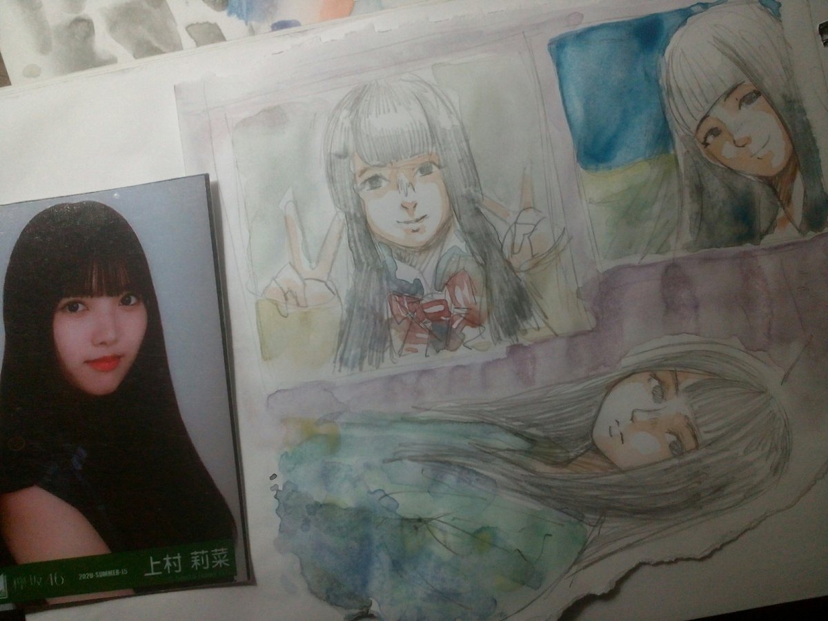 kaizerart46's tweet photo. Uemuu~

#上村莉菜
#sakurazaka46fanart https://t.co/dvMWBWe2s5