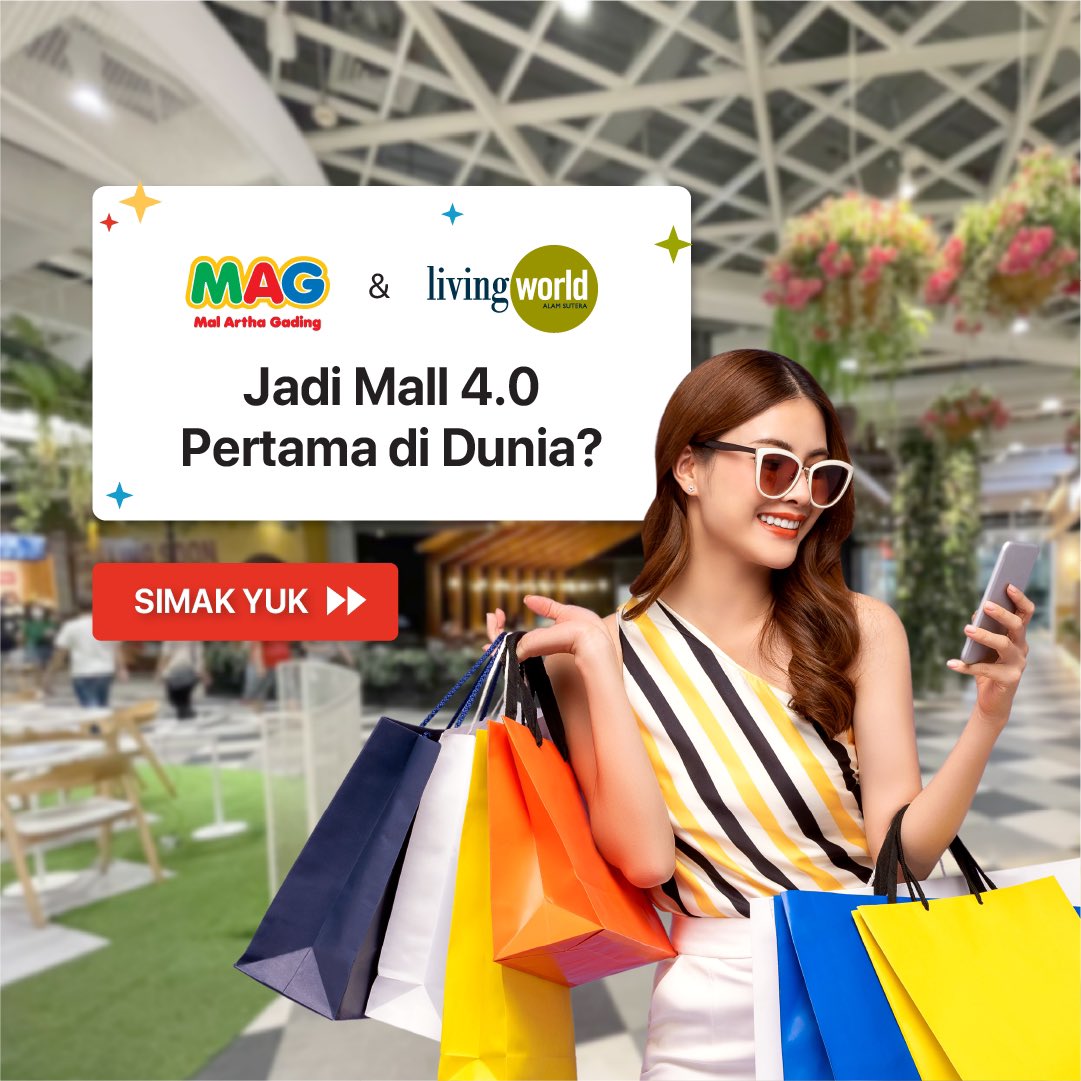 SpotgueOfficial's tweet photo. @malarthagading dan #LivingWorldAlamSutera jadi mall pertama di dunia yang menjadi Mall 4.0! Semua pengalaman Cara Baru Ngemall 4.0 ini kami hadirkan khusus buat Kamu supaya di era 4.0 ini, aktivitas Ngemall Kamu jadi semakin mudah dan menyenangkan! ✨🎉 https://t.co/yCYgYPo3yw