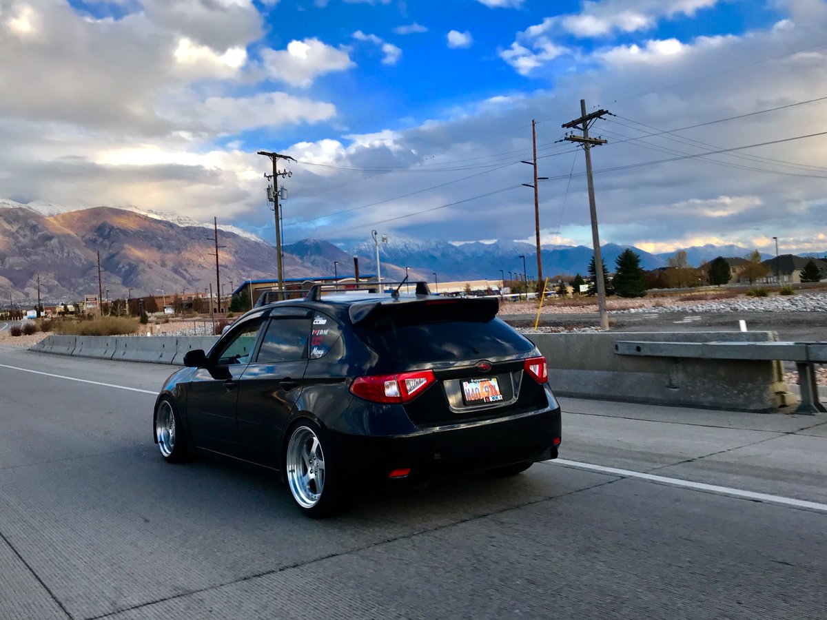 MaxKelson1's tweet photo. The first highlight is my 2008 Subaru WRX. This car was modified with wheels, coils, front mount intercooler, full exhaust, intake, and a stage 2+ tune. One of my favorite cars! #favoritecars @subaru_usa #CarModifications #UVUComm3140 https://t.co/GGgsoNfFey