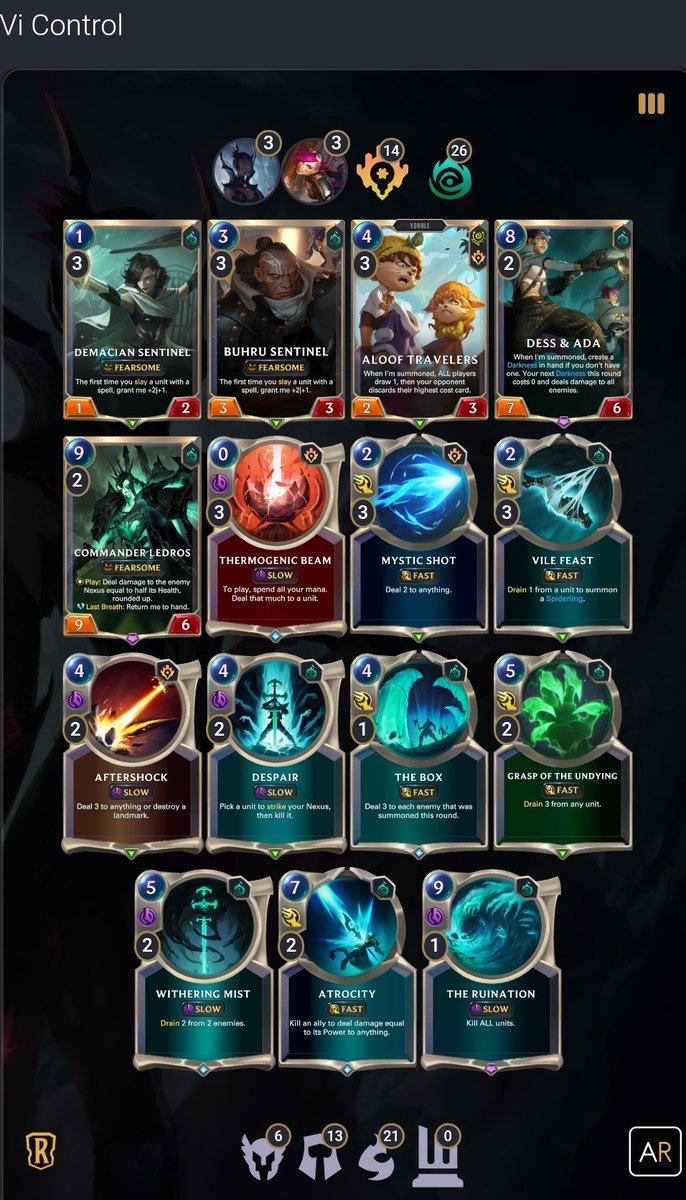 humbkalt's tweet photo. Good News!
Got the prime glory with these decks :3 And yeah, this time Lux Senna was able to shine! 😎
You can check my profile at @Runeterra_ar for deck codes. Let me know if they worked for you or had troubles with them :)

https://t.co/rnwN3qA5iS https://t.co/WgEOsusbht