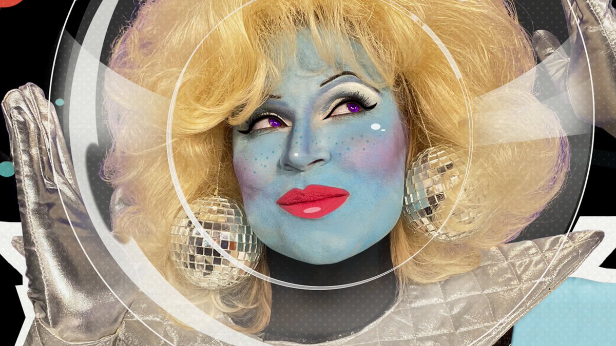 thedallashowell's tweet photo. @JunoBirch You were the makeup inspo for my latest creation. Turned @JenWesthoven into a real interstellar babe. #astronaughty https://t.co/2g6Tej4c71