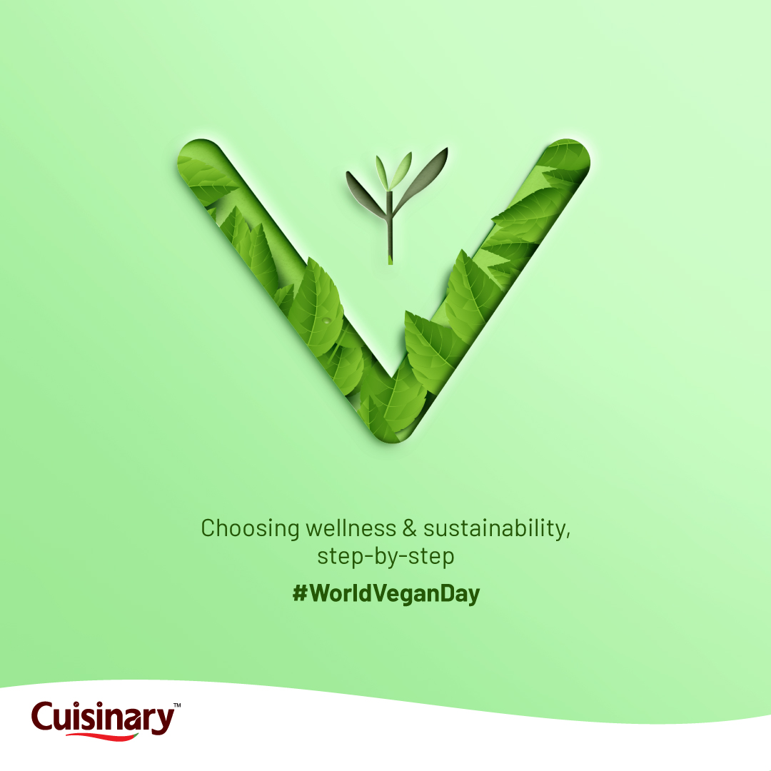 cuisinarytweets's tweet photo. #veganism is more than a change in diet; it is a way of life that nourishes not just the self but also the environment. This #WorldVeganDay, take a step to help the world in this giant leap. Take a step towards a healthier & greener tomorrow
#sustainability #wellness #cuisinary https://t.co/uPzKg6HGpZ