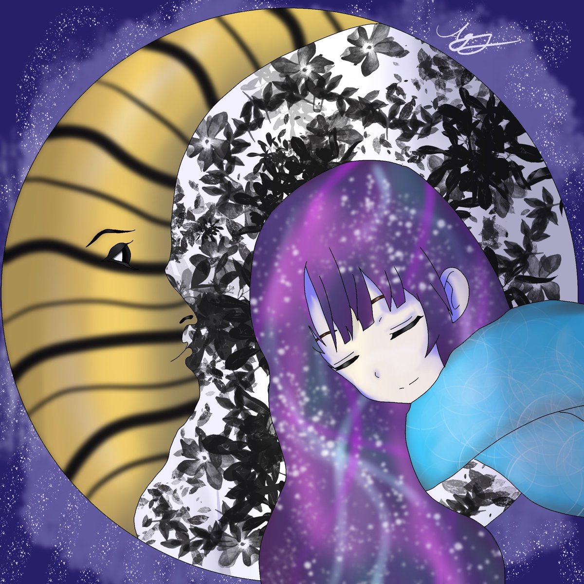 Queen_Kaiyo's tweet photo. Here's day thirty one and the final day of the #OctoberDechart prompts: Multiverse. Once again I had so much fun and I'm so grateful how all of you appreciate the drawings. Until December! https://t.co/NWysLefKM9