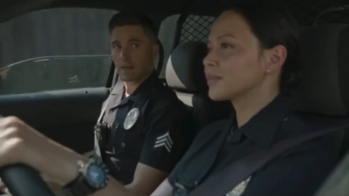 mabelsmoras's tweet photo. missed watching chenford riding together and listening to their banter #TheRookie #chenford https://t.co/tCfx3AGmun