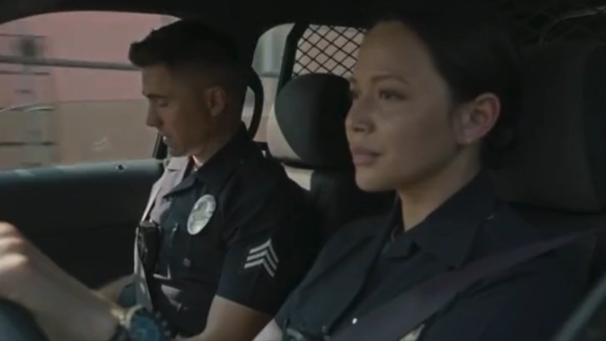 mabelsmoras's tweet photo. missed watching chenford riding together and listening to their banter #TheRookie #chenford https://t.co/tCfx3AGmun