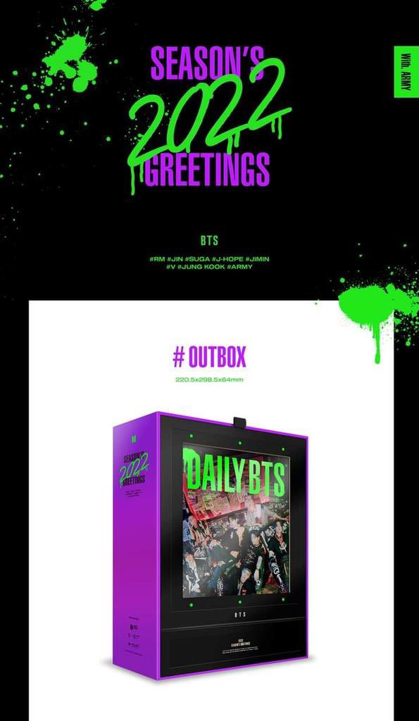 BarleyBitz's tweet photo. 🦋 BTS SEASON GREETING 2022 🦋
Est. 1200kg
₩45.000 
Fullset 1.050k 
Fullset + Wall Calendar 1.345k 
✅ EXPRESS + TAX

sharing : https://t.co/c8oNh0zkkK https://t.co/A107vuNQo5