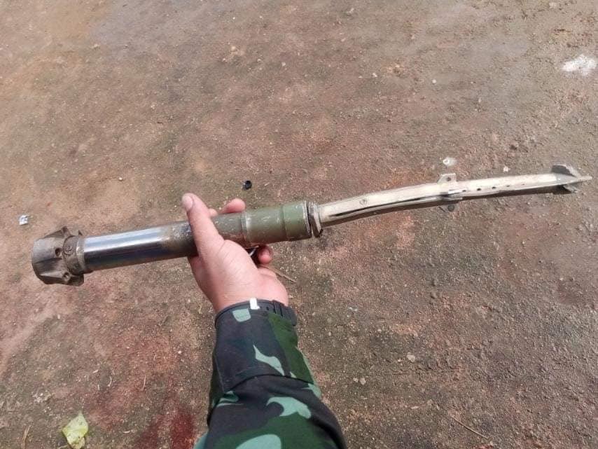 Haruonchill's tweet photo. Junta Terrorists launched about five artillery strikes on civilian areas in KhoutPalawt village, #Karenni’s #Demoso town at 7pm on Oct31, damaging some pigsties. The wanton destruction of civilian property is grave breach of Geneva Convention.
#WhatsHappeningInMyanmar
#Nov1Coup https://t.co/Aj9EIH9lXx