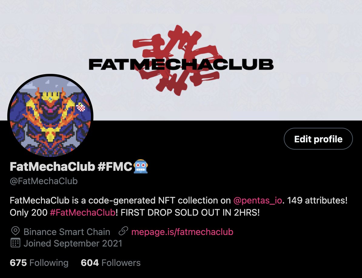FatMechaClub's tweet photo. We started this journey on Sept 25th and we just want to express our gratitude for everyone who have been with us and supported this movement in your own ways!

Click the link on the bio and check us out today! Tell a friend, tell everybody.

#FatMechaClub #Pentasian https://t.co/Mv3yUVx7LG