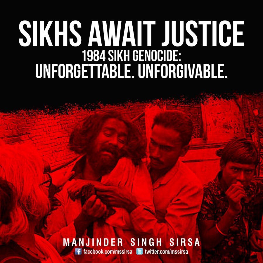 mssirsa's tweet photo. This day reminds us that 37 years have passed sikh community is yet to get justice for the horrors inflicted on Sikhs in November 1984

#1984SikhGenocide #neverforget1984 https://t.co/AUtfKOYr1i