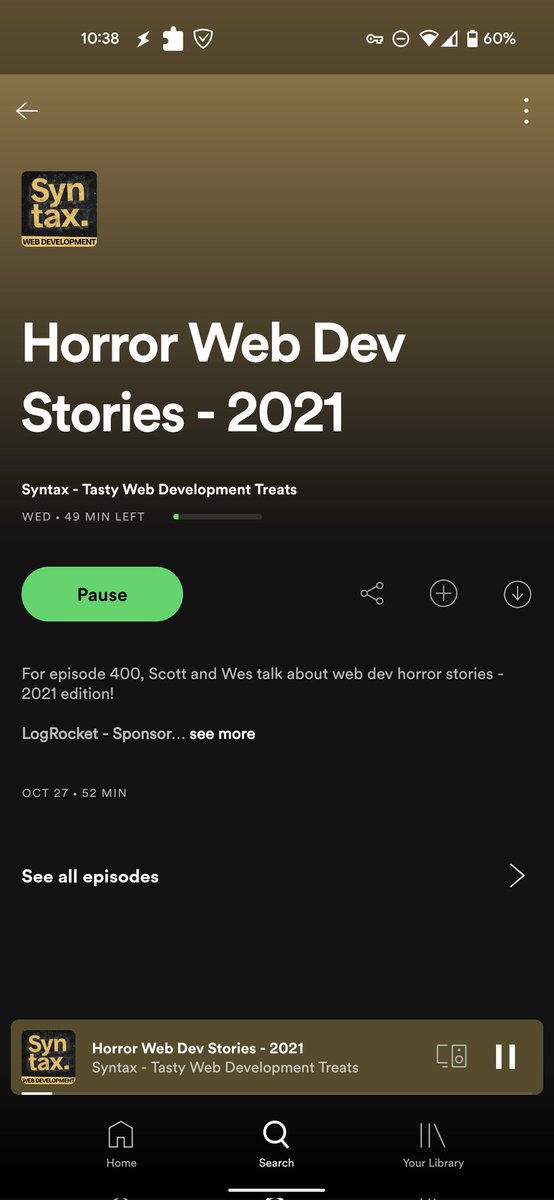 jjaimealeman's tweet image. Just heard about this podcast. Hilarious. Informative. Really enjoyable.

What are some other #webdev related podcasts you listen to?

#SyntaxPodcast