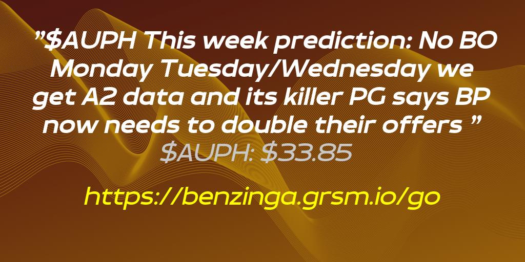 PogoAnnouncer's tweet image. $AUPH 

This week prediction:

No BO Monday

Tuesday/Wednesday we get A2 data and it’s killer

PG says “BP now needs to double their offers” 👀

#AUPH #Bullish