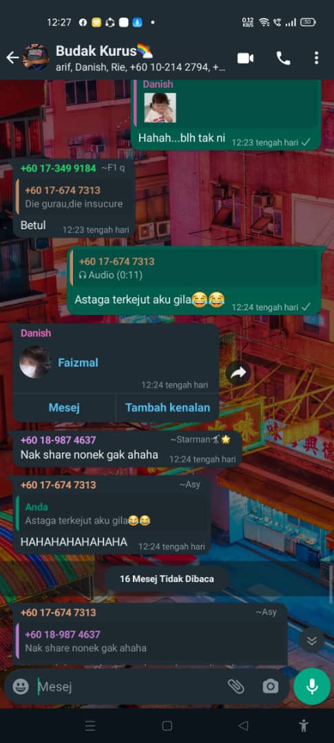 faizmal_imal's tweet photo. TOLONG VIRALKAN NOMBOR BUDAK TU SESUKA HATI JE NAK SHARE NOMBOR AKU SBB GAY …TOLONG EH BERTAUBAT SEBELUM TERLAMBAT TU JE !!!!!!! JANGAN DUK SESUKA HATI JE NAK SHARE CONTACT AKU https://t.co/8xSYgoY7HM
