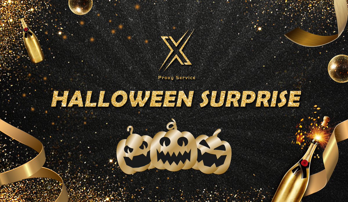X_Proxies_'s tweet photo. 🎃HALLOWEEN SURPRISE🎃
👻discord link: https://t.co/oF1dT8hmPp
(20-limited )
🎁Prize:X-Essential Plan 3GB free X10

👻Enter:📍Like &amp; Retweet
                     Follow:@X_Proxies_ 
                     Tag 1 friend

🎃Enjoy Halloween with friends and family🎃 https://t.co/jklLJNWdLK