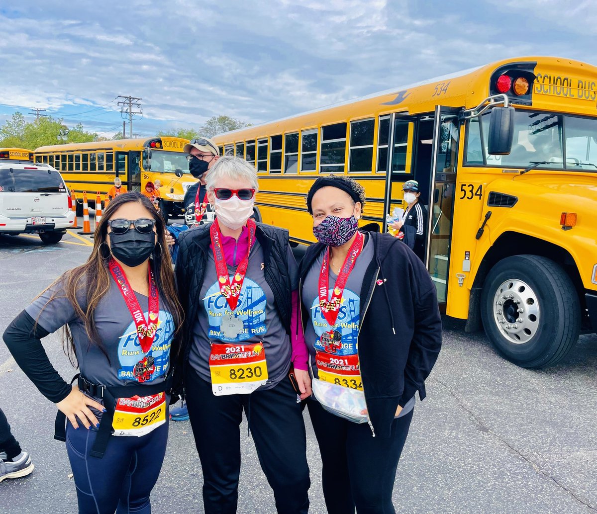 FCPSMDWellness's tweet photo. Beautiful morning for our @FCPSMaryland team participating at The Bay Bridge Run! #FCPSRunForWellness #FCPSWellness https://t.co/np1R2kY3TQ