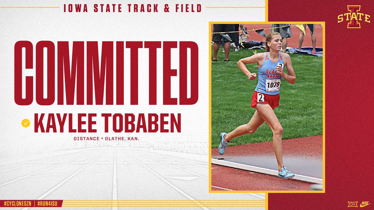 melissatobaben's tweet photo. Kaylee has made her decision and is so excited to continue to run at Iowa State! @CoachHuseman without you, none of this would be possible! @ONxctf will forever be her family! @DrJWiz and @jjohnson_ON THANK YOU!
@ADPriceON 
@JasonHermanON 
@North_Eagles 
@OlatheDS https://t.co/47XuEraXQo