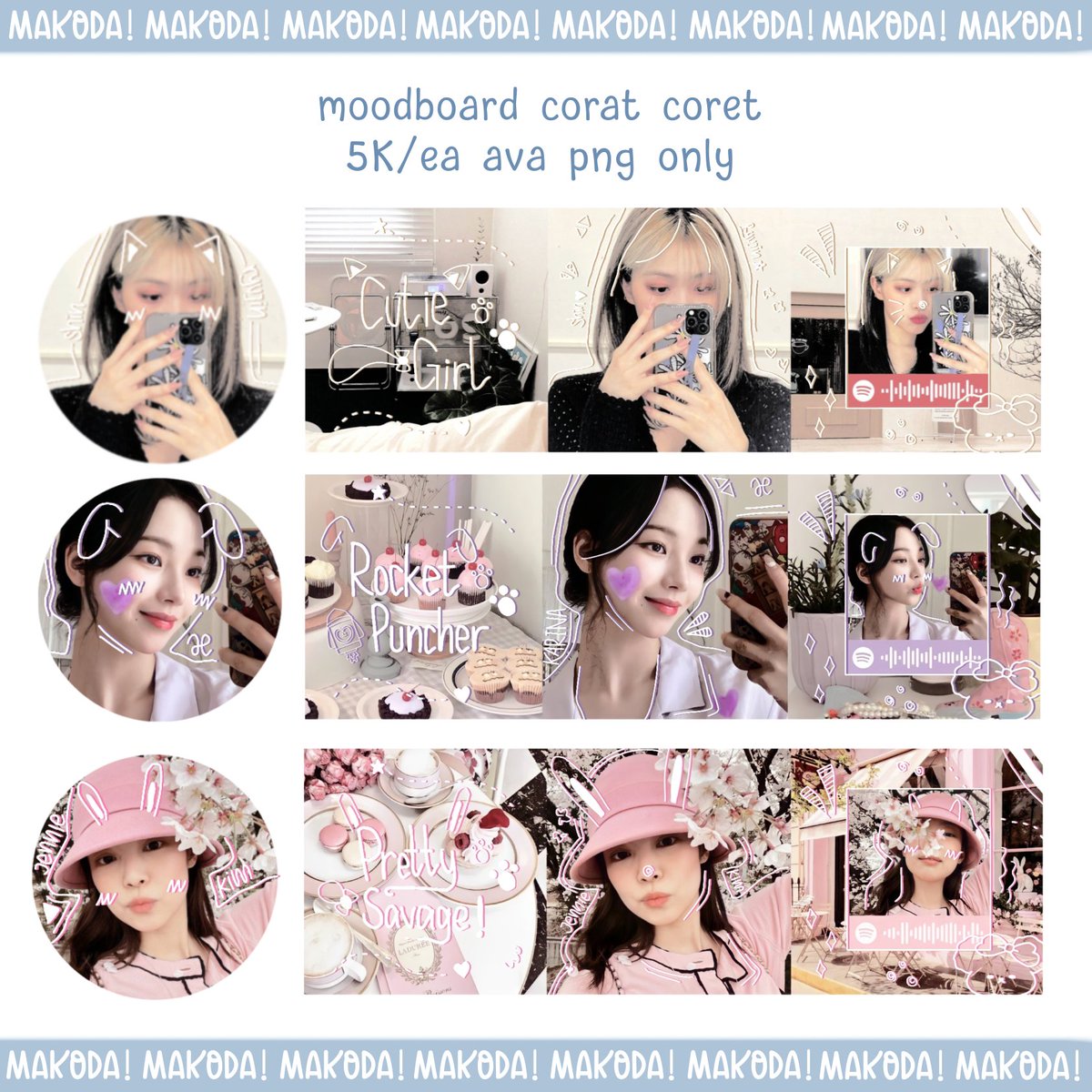 A retweet would be really appreciated!💗

Mako is back with another ready stock layouts, nih! Moodboard corat coret 5K/ea. Bisa via all e-wallet dan qris! Kindly dm me if you're interested yaa. Thanks a lot. <3

#zonauang #zonaba #zonajajan