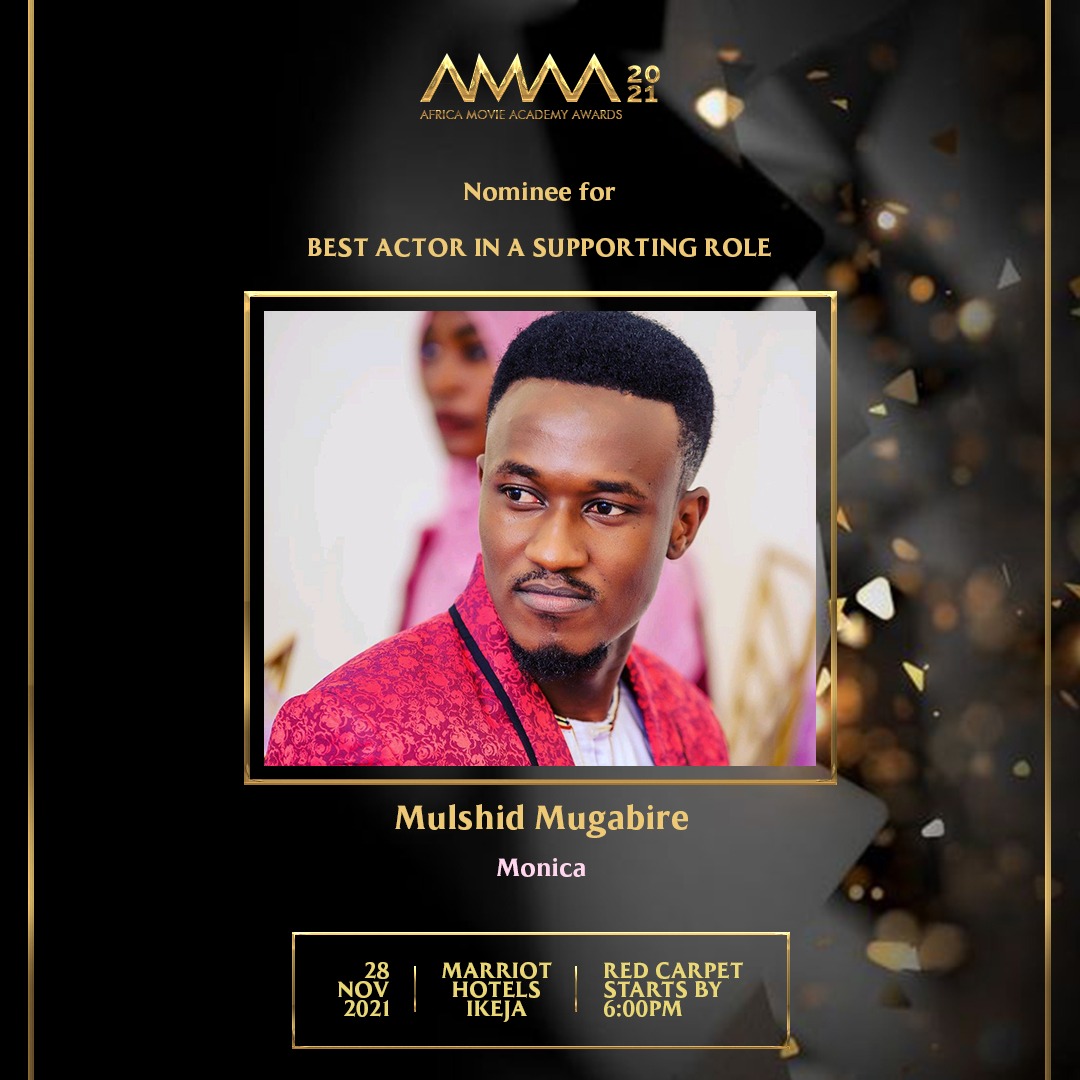 AMAAWARDS's tweet photo. Mulshid Mugabire for his role in 'Monica' https://t.co/9W4pkaQ3Q6