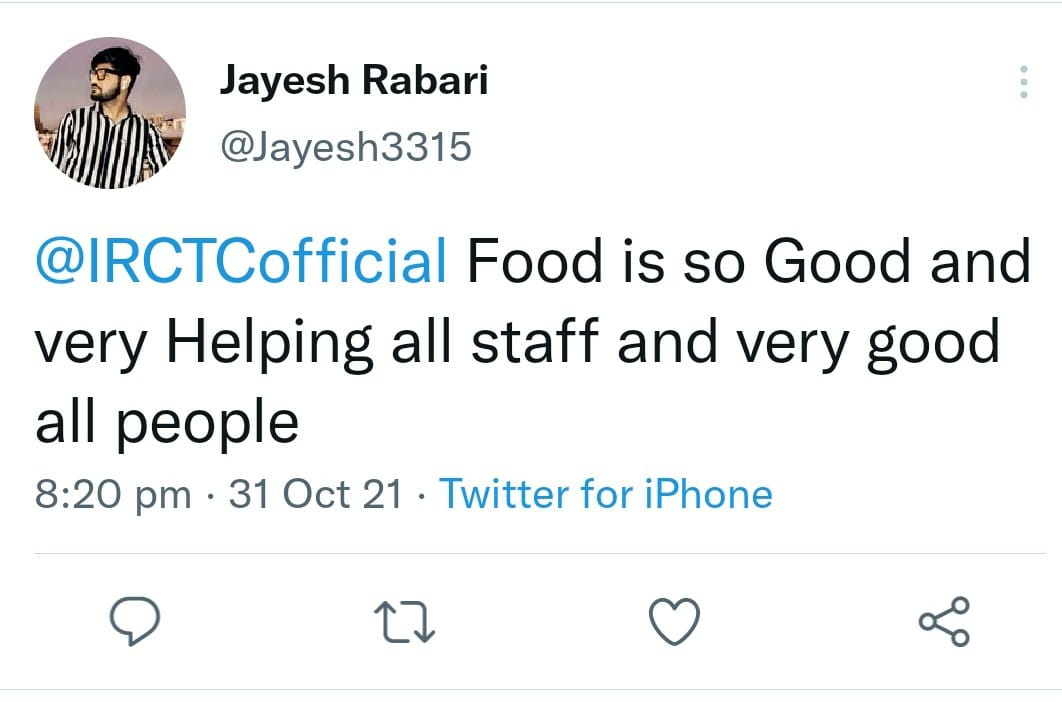 IRCTCofficial's tweet image. We at #TejasExpress always aspire to make our passenger&apos;s travel experience most comfortable. Here are a few passenger feedbacks on Tejas Express services.
#TejasExpress #GoTejasGo