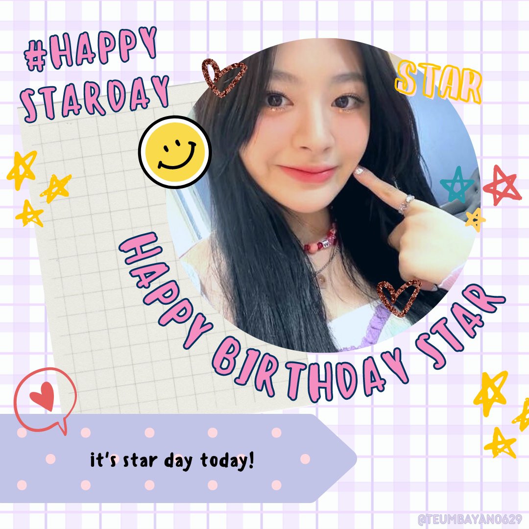 TEUMBAYAN0629's tweet photo. HAPPY BIRTHDAY STAR @j_j00w π₯³π
#HAPPYSTARDAY #HBDSTAR https://t.co/gqRN5ZGnzJ