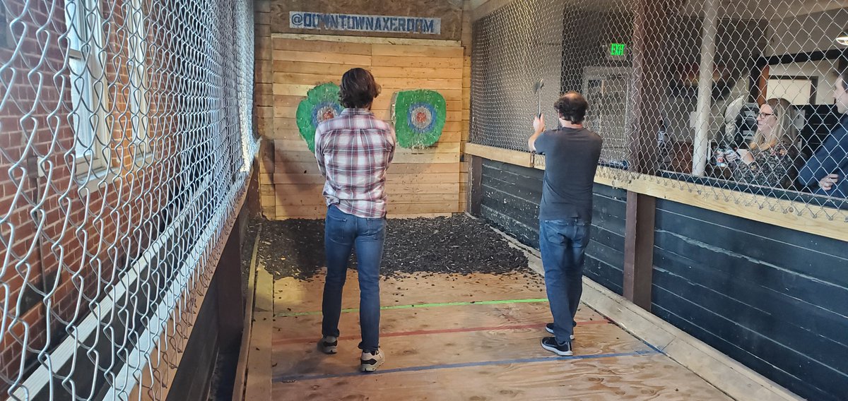 Axe Throwing for the Bandwidth Denver Onsite!