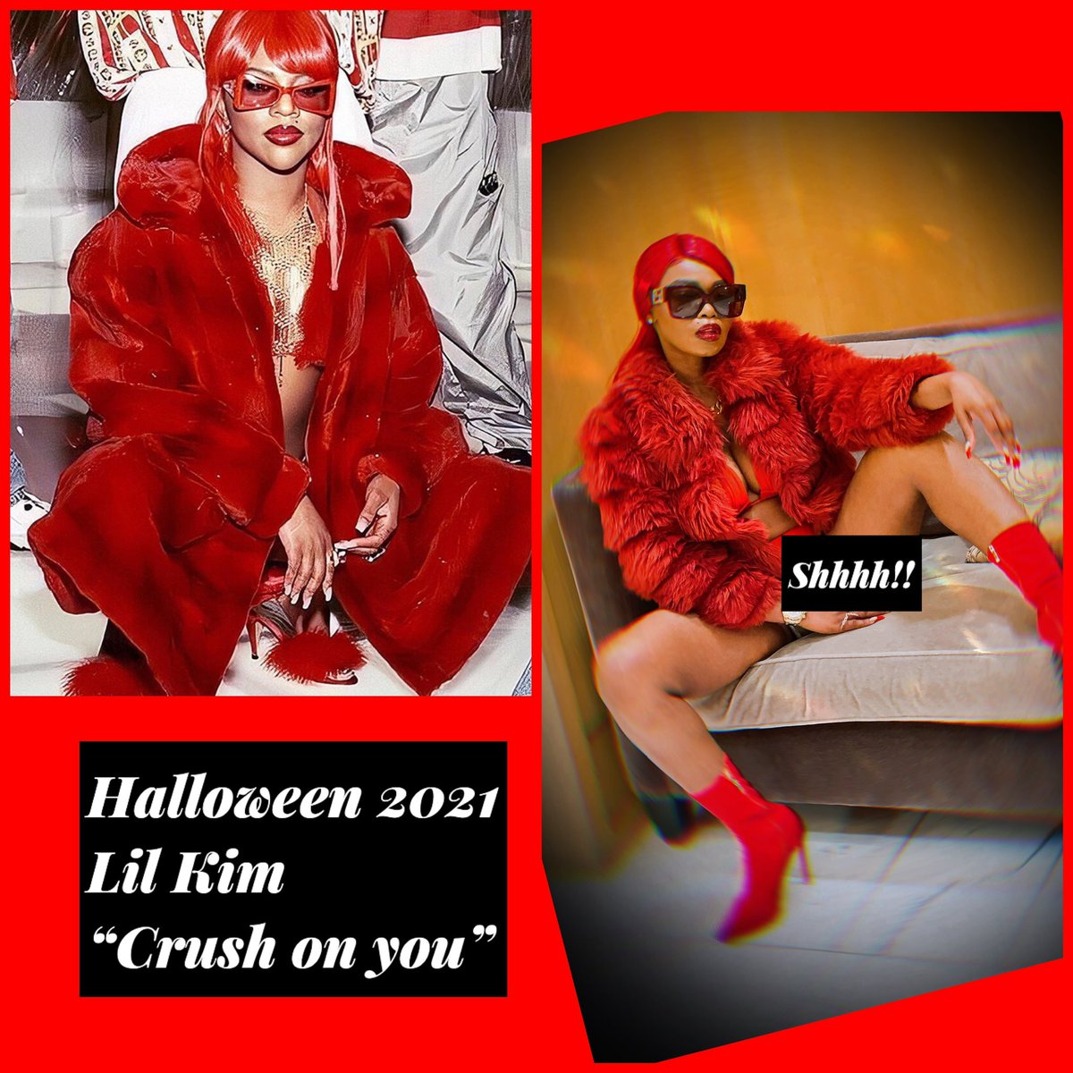 pinkdollyglam's tweet photo. I wanna interlude in the nude! #crushonyouremix @lilkimthequeenbee 😎 #halloween2021 #lilkimthequeenbee #crushonyou #redkim #readytoloveseason4 #readytolove #rtl4 #rtl5 #ownnetwork #willpacker #love #dating #dc #chocolatecity #hair  #realitytv #realityshow #pink #getpinkd #pinkd https://t.co/AFirbqiRwv