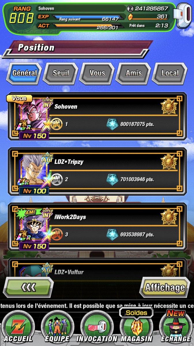 Nouveau world record. 

#DOKKANBATTLE