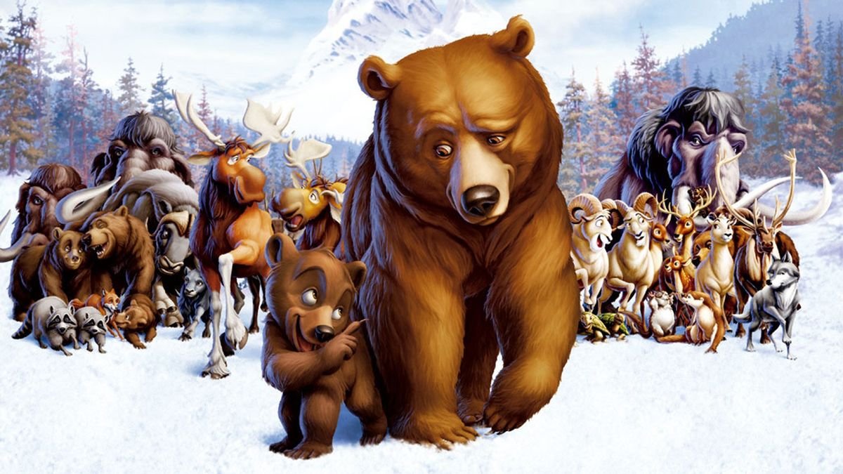 k50cullen's tweet photo. In 2003 and 18 Years Ago, #BrotherBear was released in theaters on this day RT and Like if you remember this movie. (#JoaquinPhoenix, #JeremySuarez, #RickMoranis, @TheDaveThomas, #JasonRaize, @RealDBSweeney, #JoanCopeland, #MichaelClarkeDuncan, @GregProops, @PauleyP, https://t.co/SxRJWa3486