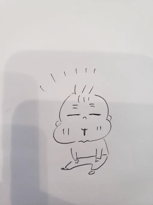 なにも考えずに描いたあっくん👶 