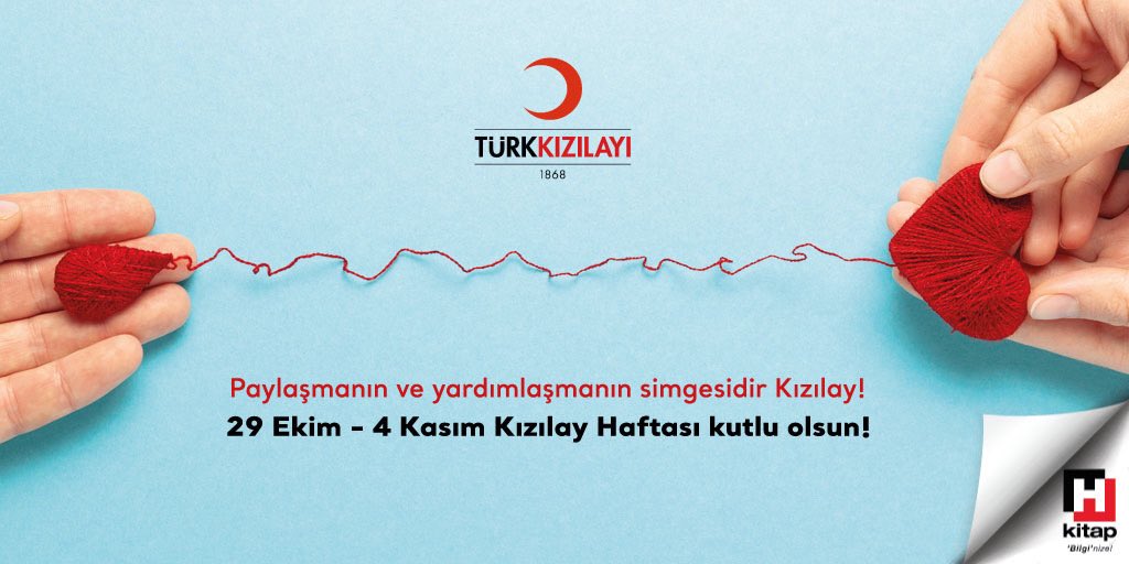 hurriyetkitap_'s tweet photo. 29 Ekim – 4 Kasım Kızılay Haftası Kutlu Olsun. 

#HürriyetKitap https://t.co/Spl0RGnaHg