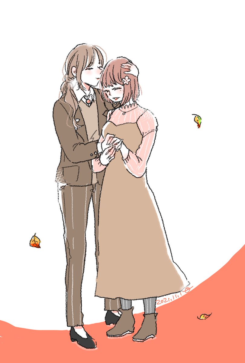 「奥さんとデートなう。 #落書き 」|若(わか)@創作漫画のイラスト