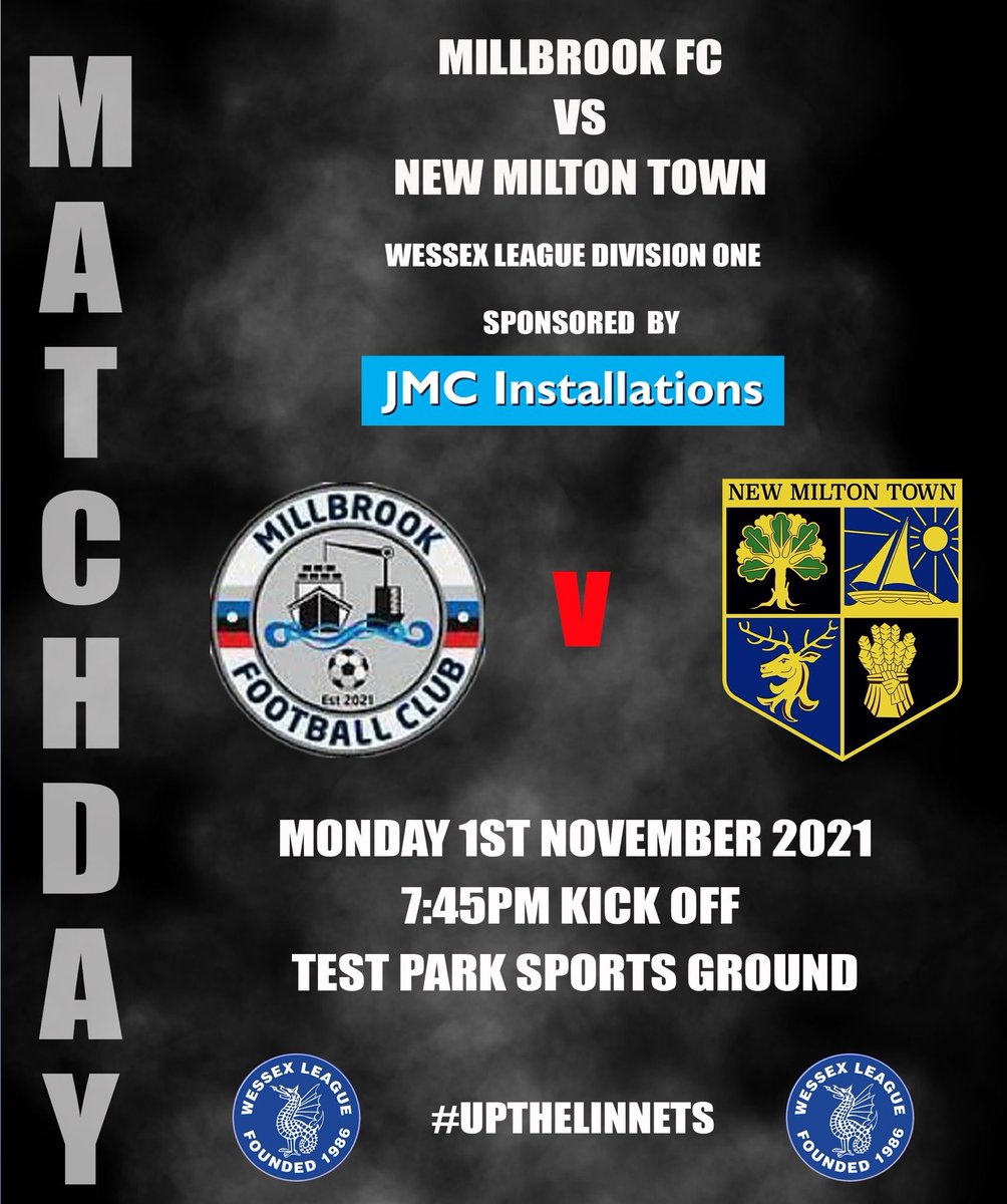 Matchday!
@MillbrookFC1 @nls_wessex <a href="/TurnerpaulUK1/">Paul Turner</a> <a href="/Markhay57285390/">Mark haynes</a> <a href="/AaronScott24/">Aaron Scott</a> <a href="/darealollie/">Ollie</a> <a href="/OllieJenkins22/">Ollie Jenkins</a> <a href="/JERNE97/">jon erne 🐯</a> <a href="/freddie_horlock/">Freddie Horlock</a> <a href="/Tylerrudd07/">TR 🕺</a> <a href="/jk_kimber/">Joe Kimber</a> <a href="/ElliottPE17/">elliott luca pe</a> <a href="/Elliot98Lines/">Elliot</a> <a href="/Lukeden_1994/">Luke</a> <a href="/C_Longy9/">Chris Long</a> @TyrrellSampson <a href="/AshBooker86/">AshBooker86</a> <a href="/CharlieTurner30/">Charlie Turner</a>