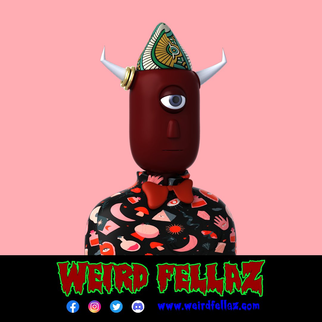 WeirdFellaz's tweet photo. We are thrilled to announce that our launch of 2222 unique WeirdFellaz on Opensea is live now.

Fore More Details : -
Check our collection: https://t.co/A3dIs6J4O4
Visit Our Website: https://t.co/7YuRGFu39U
Join Us On Discord: https://t.co/QlsZJxdCK8

#weirdfellaz 
#NFT 
#opensea https://t.co/sszRjpWqnl
