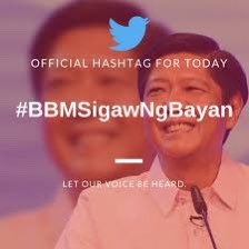 Ehem! Past one na! Alam n’yo na gagawin ninyo. No double tagging, no emojis para mag trend ng todo. #BBMSigawNgBayan