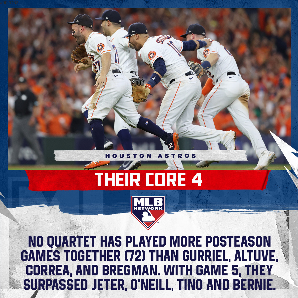 MLBNetwork's tweet photo. The @astros' Core 4. #ForTheH https://t.co/5XZi5BDhat