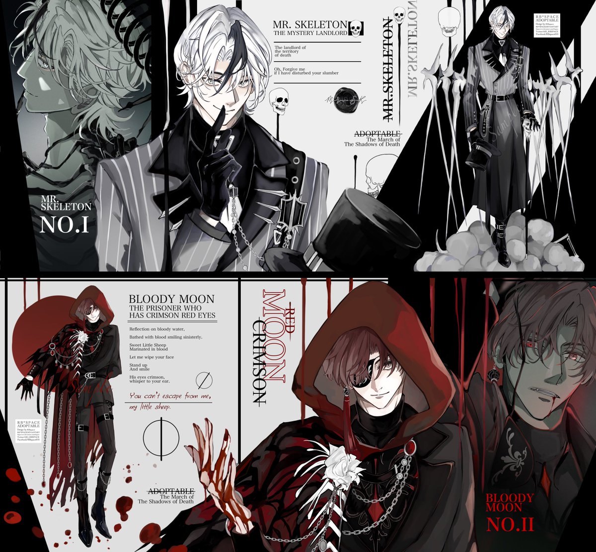 AKI_RBSPACE's tweet photo. The March of The Shadows of Death
ADOPTABLE EVENT! ⚰️🪓⛓🩸
 
My new special adt event has strat form today!
Plz check here: https://t.co/SsHptexDIo

#digitalart #art #artwork #adoptableauction #adoptable #DA https://t.co/Cw9h8P4ZKv