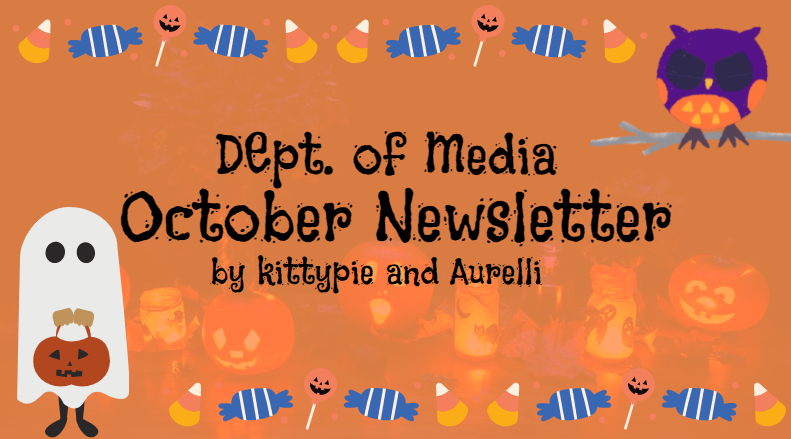 OreliAurelli's tweet photo. Here's the Spooky Media Newsletter for the month of October! And also congratulations to our DRAWTOBER raffle winners!! 🎃🎃 #habboun
(Part 1/2) https://t.co/ywOVrqS9tJ