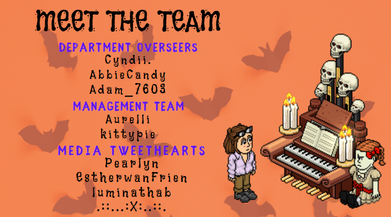 OreliAurelli's tweet photo. Meet the team behind the Media Unit! ☺️ (Part 2/2)
#habboun https://t.co/XlW15zqYZK