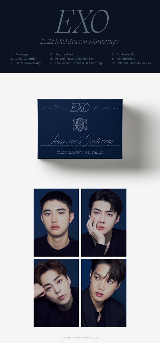 princeeyesmile's tweet photo. help retweet

sharing season gretting exo 2022

member set est 100-110k (poster, postcard, film set, polaroid, pc benefit)
✅ kyungsoo
✅ xiumin
✅ kai

printilan lain nya :
✅ pacakge 40k
✅ desk calendar 90k
✅ diary 85k
✅ sticker set get 2pcs 40k
✅ mini brochure 50k https://t.co/5HDshuVEzL