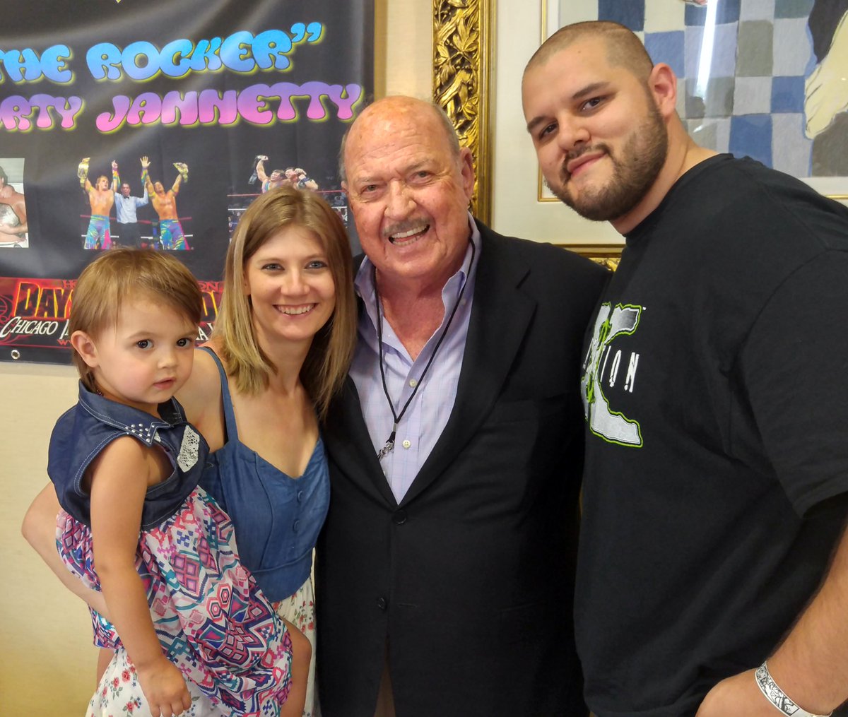 OxSawyer's tweet photo. I’m missing “Mongo” and Mike Tenay…. But, aside from them, I’ve rounded out meeting most of the WCW Nitro commentary team! #RIPMeanGene #RIPBobbyTheBrain 🎤 https://t.co/kmi9dsPzQF