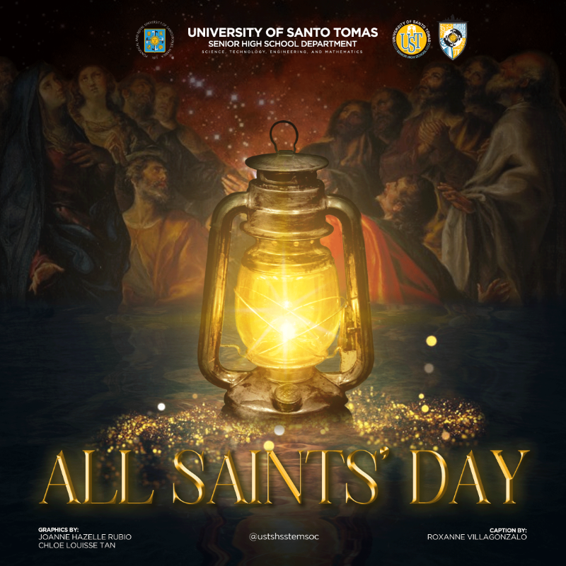 ustshsstemsoc's tweet photo. A day to commemorate the saints! ⚜️

Let us carry the day to show appreciation to our saints with their exceptional degree of faith towards our loving God. ✝️

May this blessed day light up with beams of blessing and bundles of peace! 🕊️

#AllSaintsDay
#ParagonsOfHoliness