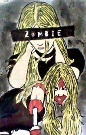 1WeirdChick1's tweet photo. Did a drawing of Taylor Momsen. 
Happy Halloween https://t.co/9pX8PocQ0w