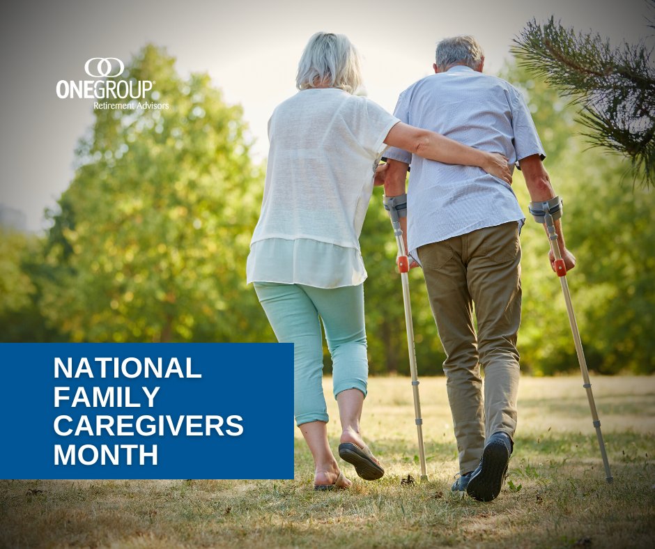 OneGroupRA's tweet photo. National Family Caregivers Month is a great time to encourage family caregivers to set some time aside for rest and self-care. Show how much you care by celebrating and supporting these angels in disguise. https://t.co/bcDBRfiEto