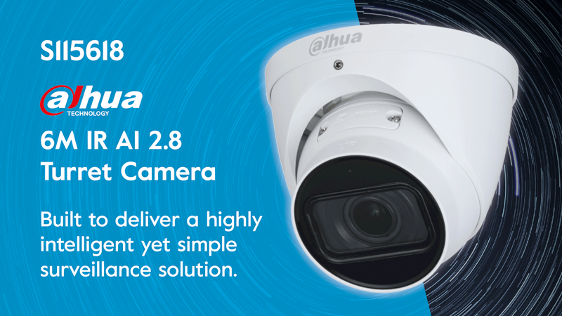 Dahua’s 6M IR AI 2.8 Turret Camera (S115618) delivers a highly intelligent yet simple surveillance solution and is complete with WizSense AI, Dahua Starlight technology and more. Order at bit.ly/3Crl1L6

#dahuatechnology #cctv #securitycameras #hills #youcanrelyonhills